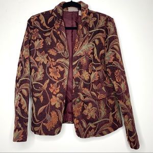 Floral Tapestry Kenar Blazer Coat Jacket Size 6
